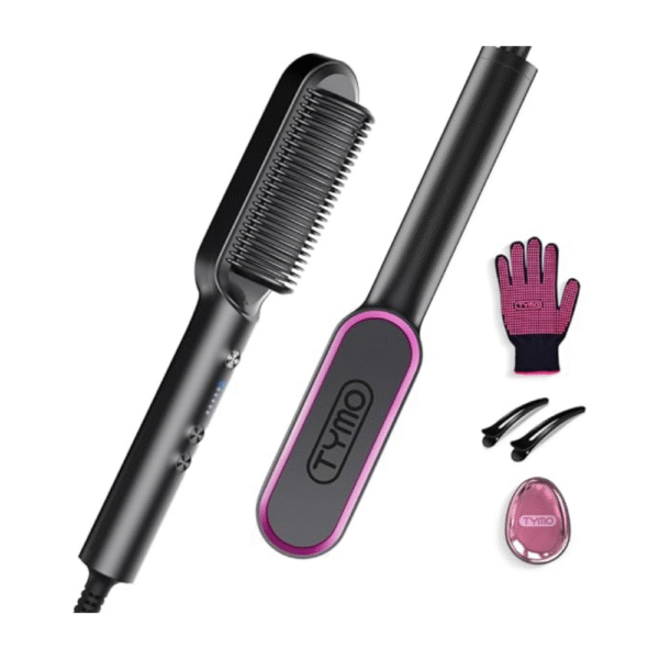 Hair Straightener Brush, TYMO Ring Hair Straightener Comb