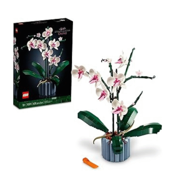 LEGO Icons Orchid Artificial Plant, Building Set with Flowers