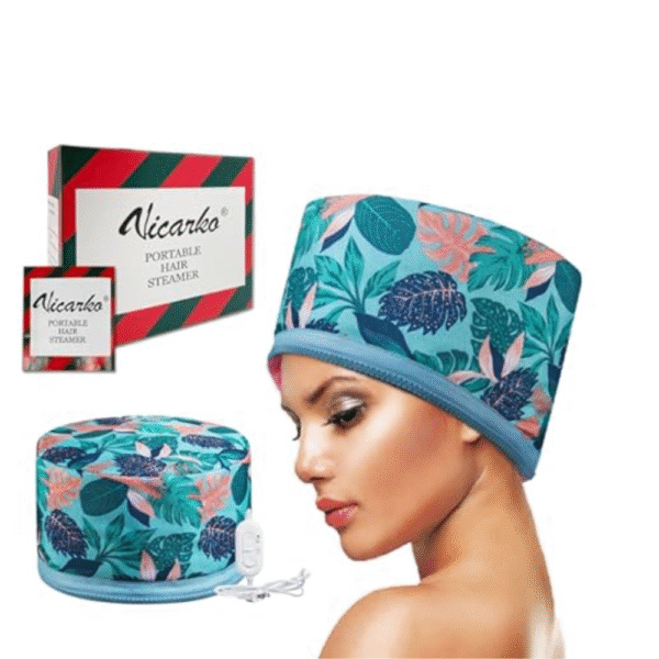 VICARKO Hair Steamer Thermal Heat Cap 𝐄𝐱𝐭𝐞𝐧𝐝𝐞𝐝 𝐂𝐨𝐫𝐝 Deep Conditioning