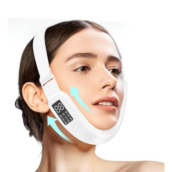 Electric Double Chin Device and V-Face Machine with 8 Modes and 15 Gear Adjustable Intensities