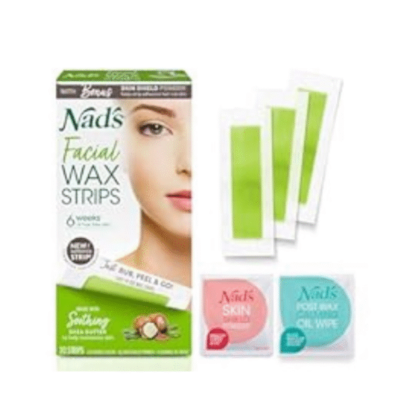Nad's Facial Wax Strips - Hypoallergenic All Skin Types