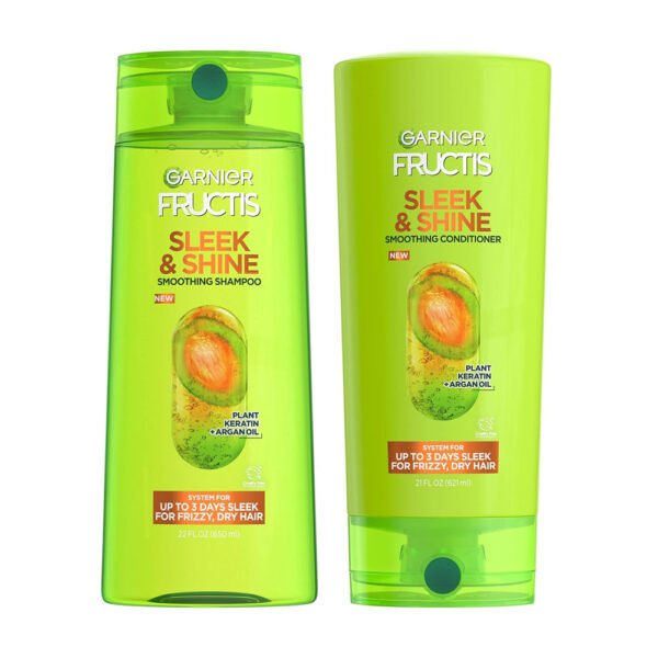 Garnier Fructis Sleek & Shine Shampoo (22 Fl Oz) + Conditioner